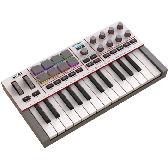 MIDI-клавіатура Akai MPK mini 4 White (302371) зображення 2