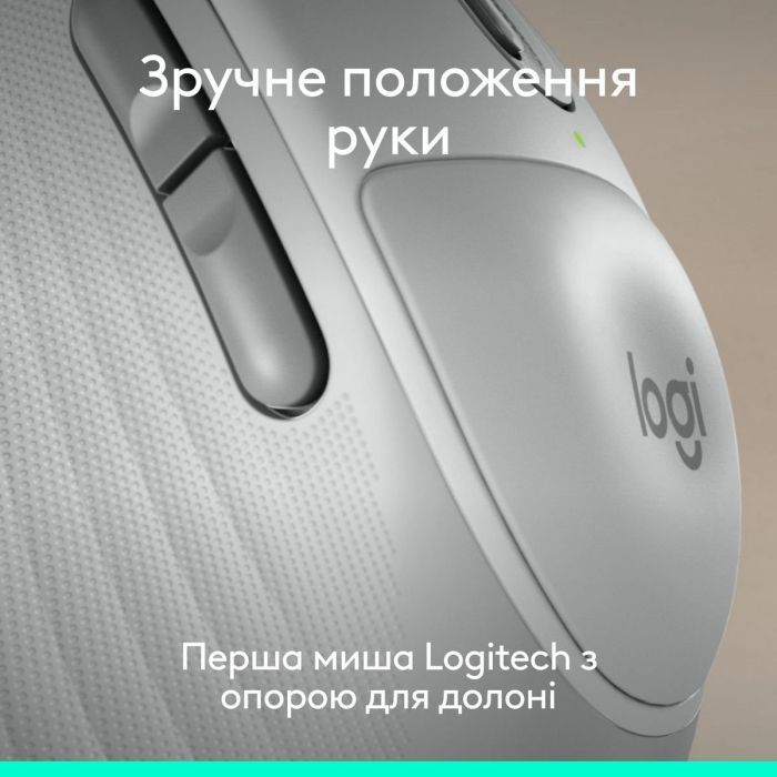 Мышка Logitech Signature Comfort Plus M850L Wireless/USB-C Off-White (910-007716) изображение 3