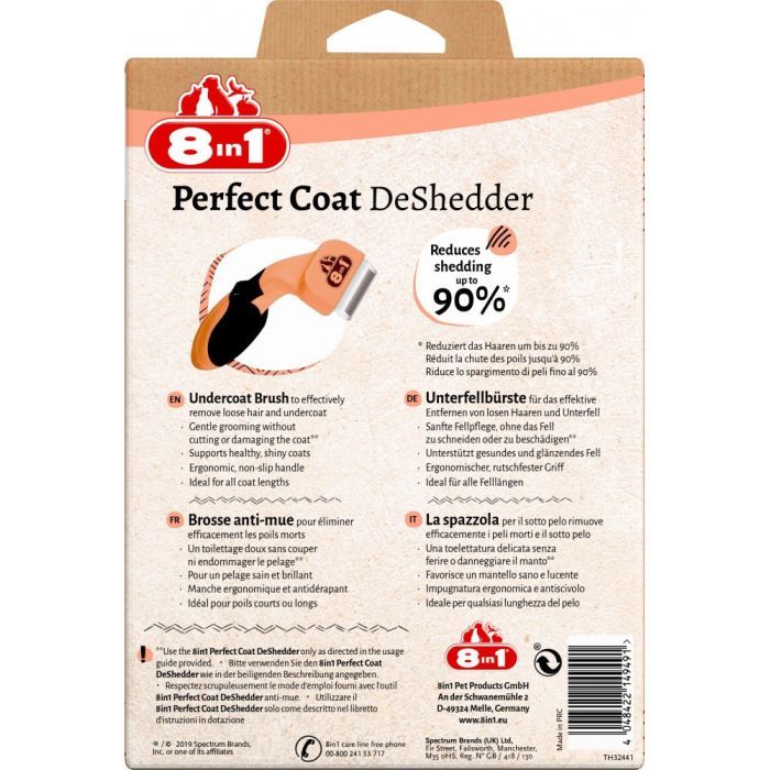 Фурмінатор для тварин 8in1 Perfect Coat для котів 4.5 см (4048422151869) зображення 10