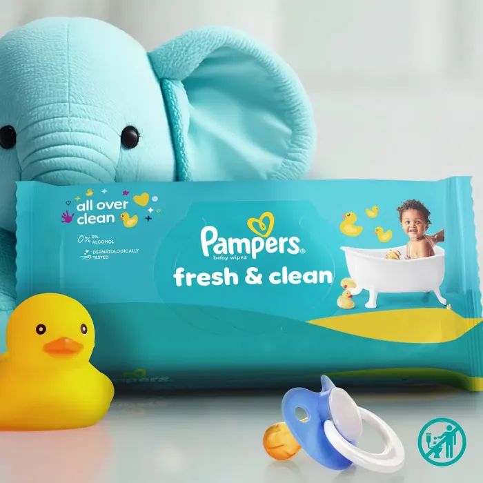 Детские влажные салфетки Pampers Fresh Clean 80 шт х 12 пачок (960 шт) (8006530134552) изображение 2