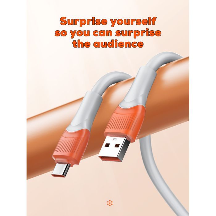 Дата кабель USB 2.0 AM to USB-C 2.0m 30W LDNIO (LS602) изображение 4