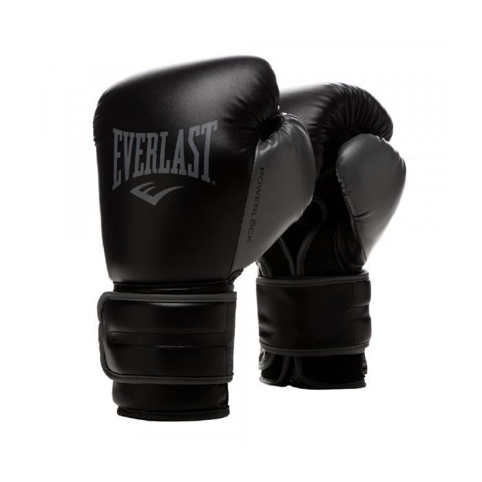 Боксерские перчатки Everlast PowerLock Boxing Training Gloves P00002285 чорний 14 унцій (009283608347)