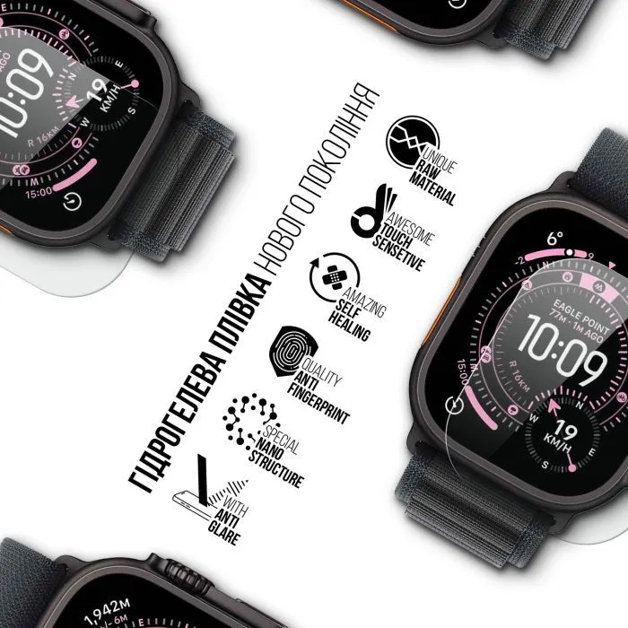Пленка защитная Armorstandart Matte hydrogel Apple Watch Ultra 3 49mm 6 pcs (ARM91997) изображение 2