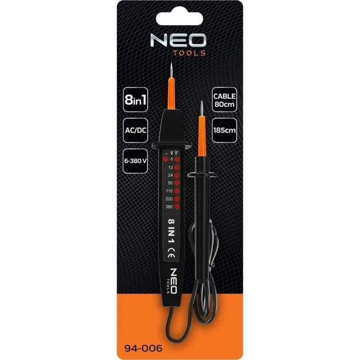 Тестер автомобильный Neo Tools 12-380V, 0.052кг (94-006) изображение 6