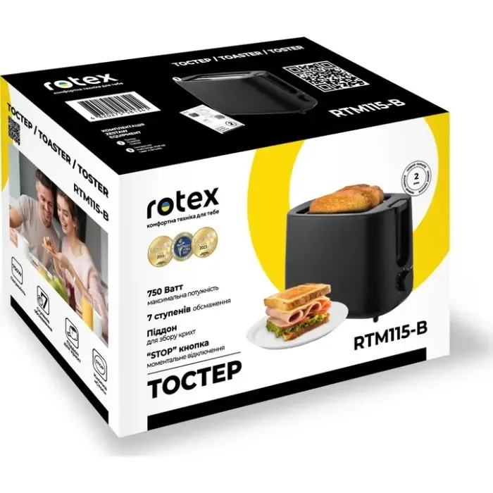 Тостер Rotex RTM115-B изображение 12