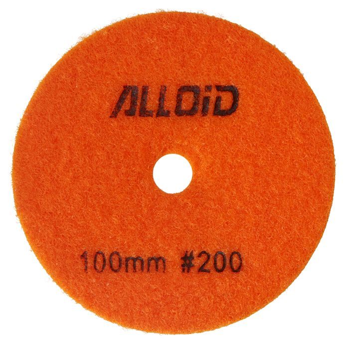 Круг зачистной Alloid Pro, алмазный, шлифовальный, на липучке, 100мм, зерно 1000 (DD-63289)