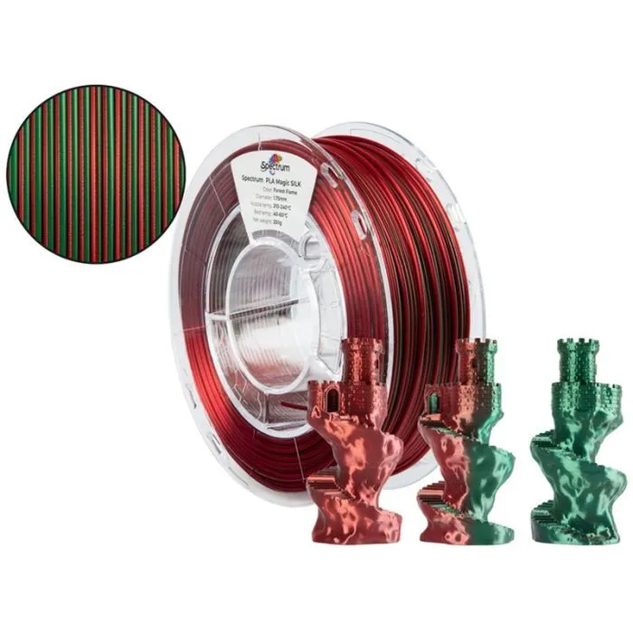Пластик для 3D-принтера Spectrum PLA Magic SILK 1.75mm 0.25kg Forest Flame (81391) зображення 3