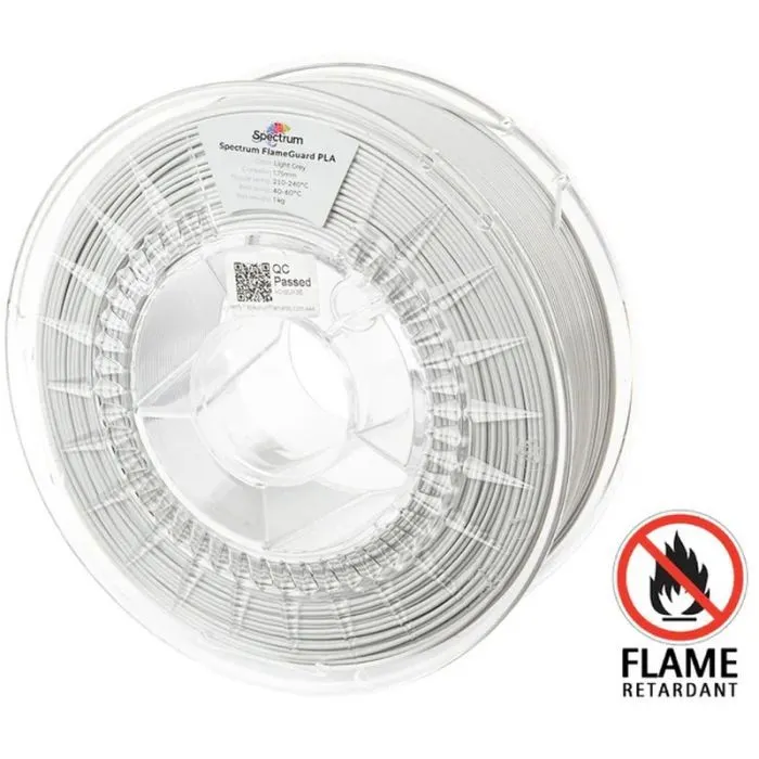 Пластик для 3D-принтера Spectrum PLA FlameGuard 1.75mm 1kg Grey, Light (81452)