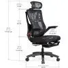 Офісне крісло Mealux Black Red (HF-G30 F/RB) зображення 2