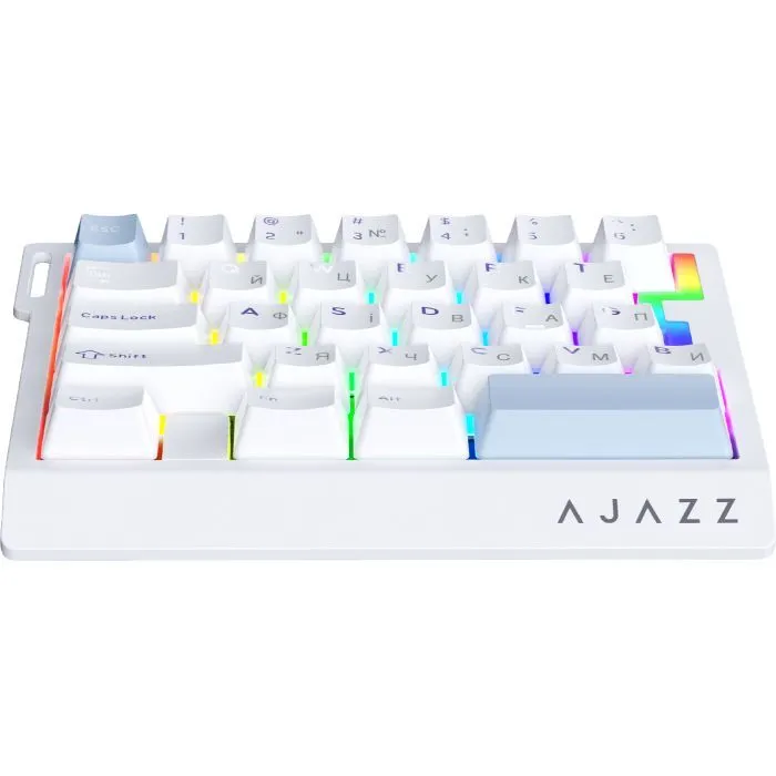 Клавиатура Ajazz AK029 Ice Island Magnetic Switch USB UA White/Blue (AK029-I-WB) изображение 2
