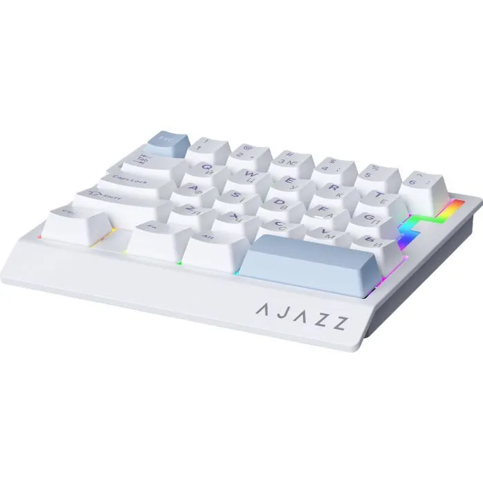 Клавиатура Ajazz AK029 Ice Island Magnetic Switch USB UA White/Blue (AK029-I-WB) изображение 3
