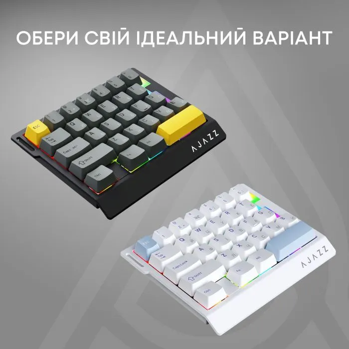 Клавиатура Ajazz AK029 Ice Island Magnetic Switch USB UA White/Blue (AK029-I-WB) изображение 7