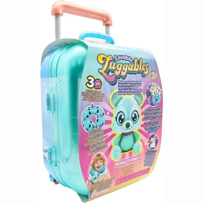 Игровой набор Lovable Luggables Мягкая игрушка Romy с подушкой и чемоданчиком (815887029538) изображение 3