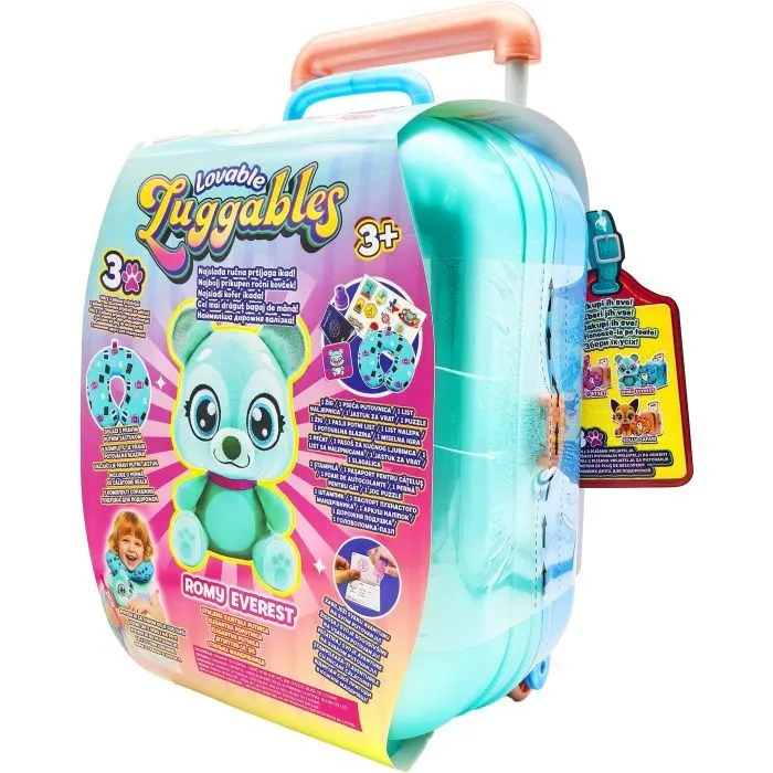 Игровой набор Lovable Luggables Мягкая игрушка Romy с подушкой и чемоданчиком (815887029538) изображение 5