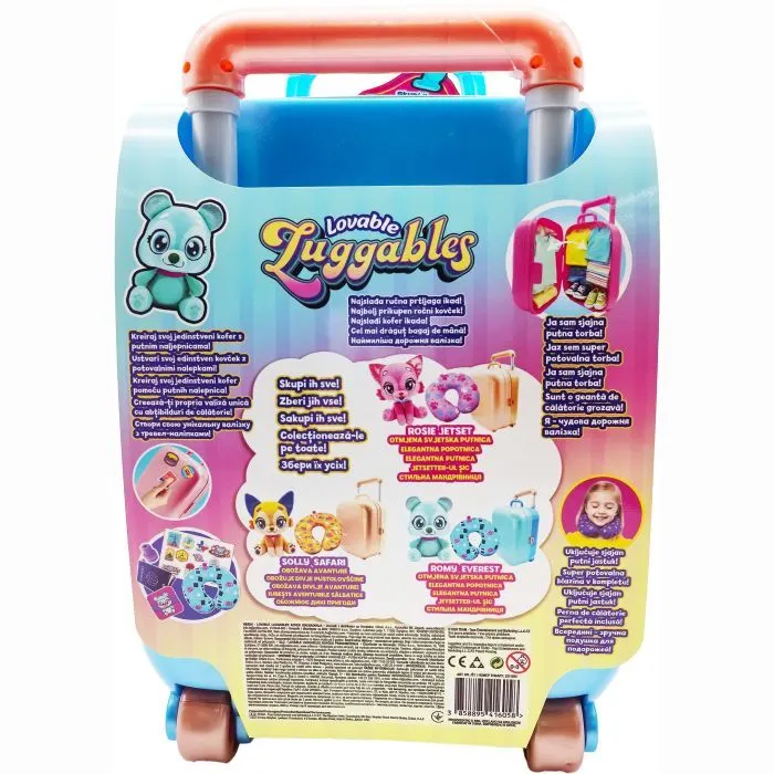 Игровой набор Lovable Luggables Мягкая игрушка Romy с подушкой и чемоданчиком (815887029538) изображение 6