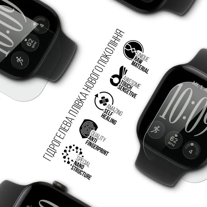 Плівка захисна Armorstandart hydrogel Apple Watch 12 42mm 6 pcs (ARM94004) зображення 2