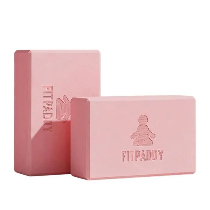 Блок для йоги Fitpaddy 2шт Рожеві (BLOCK01PK)
