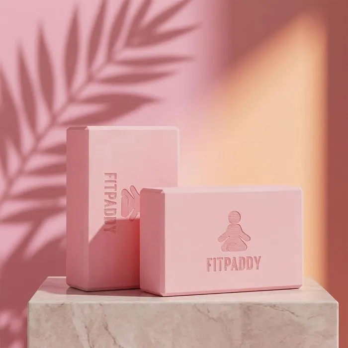 Блок для йоги Fitpaddy 2шт Рожеві (BLOCK01PK) зображення 2