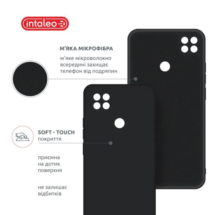Чохол до мобільного телефона Intaleo Silicone Xiaomi Redmi 9C Black (1283126600876) зображення 5
