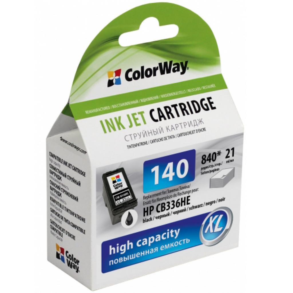 Картридж ColorWay HP №140XL Black (CB336HE) 21мл (CW-H140XL)