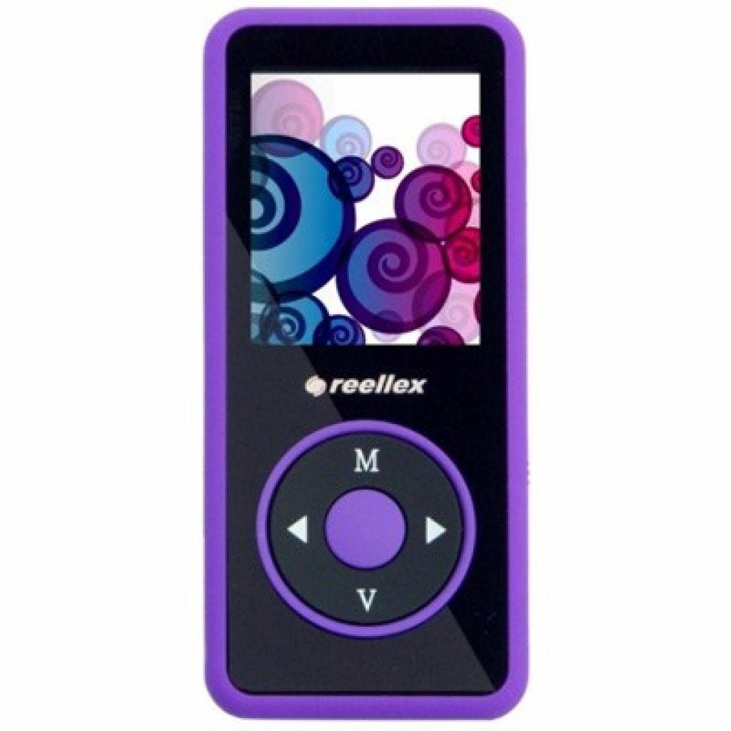 MP3 плеєр Reellex UP-48 4GB Black/Violet (UP-48 Black/Violet)