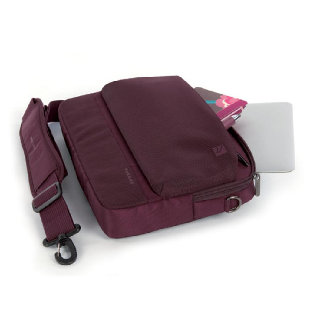 Сумка для ноутбука Tucano сумки 11" Dritta/Burgundy (BDR11-BX) зображення 2