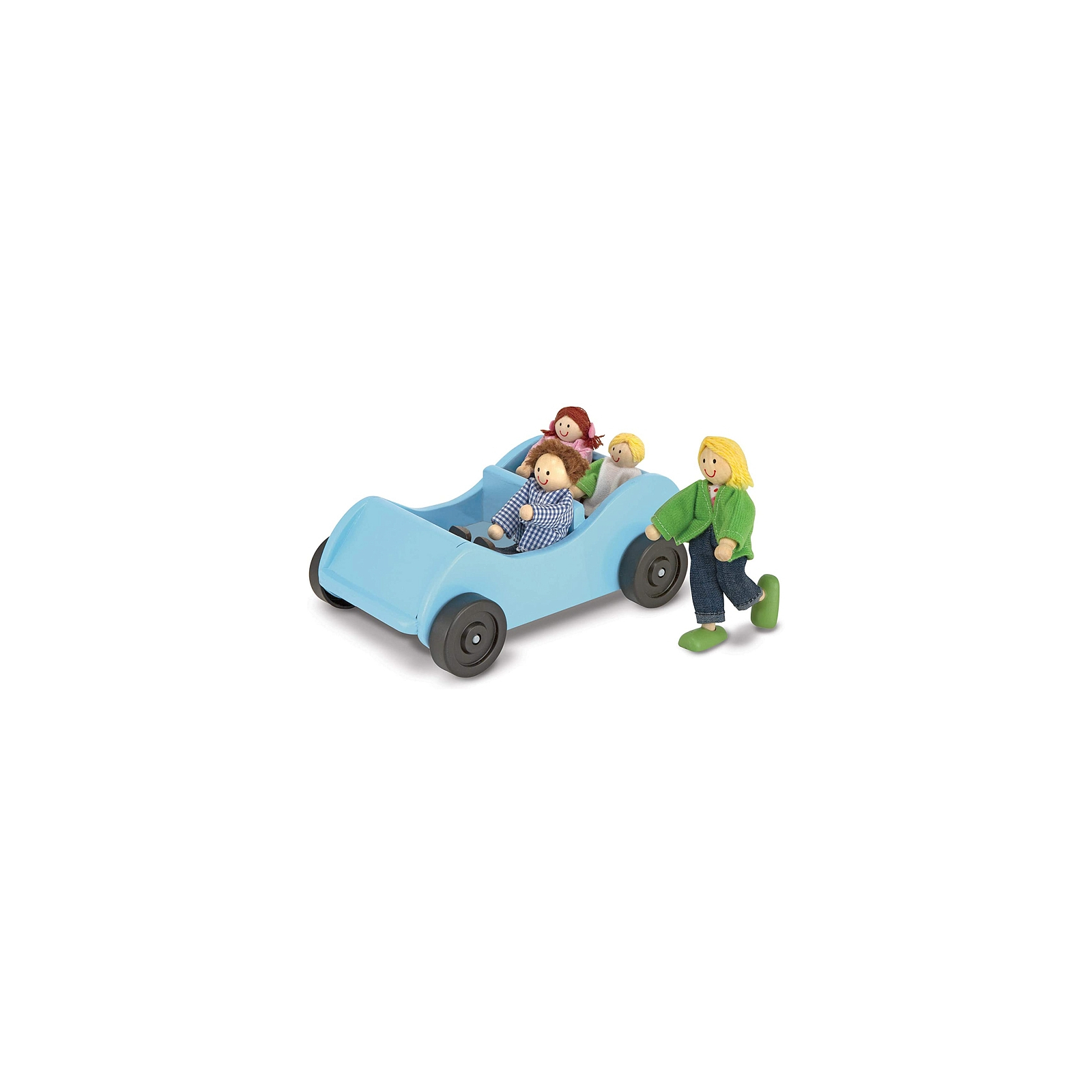 Развивающая игрушка Melissa&Doug Дорожная машинка с куклами (MD2463) изображение 3