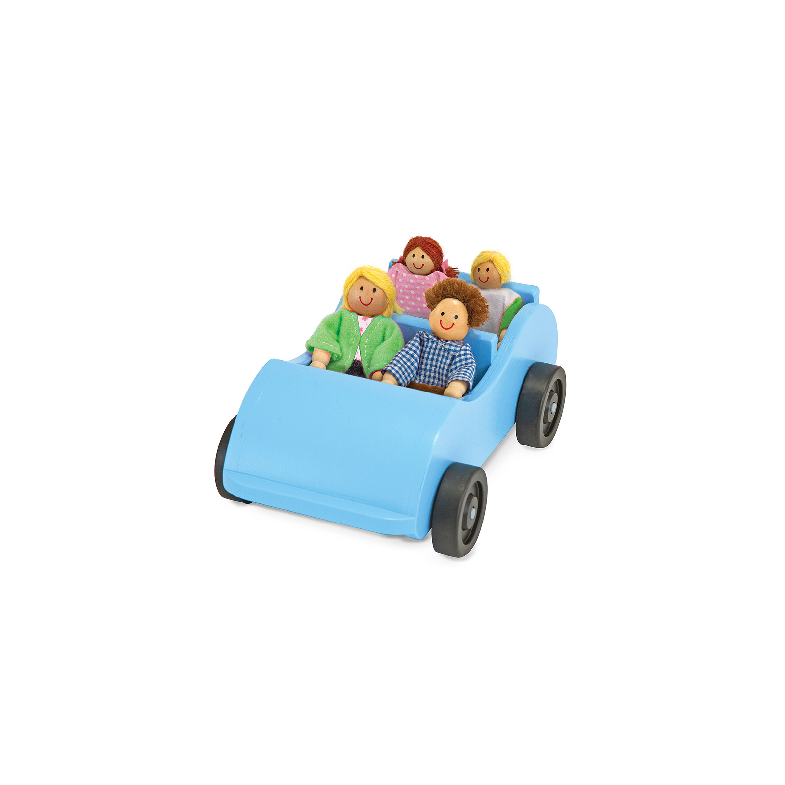 Развивающая игрушка Melissa&Doug Дорожная машинка с куклами (MD2463)