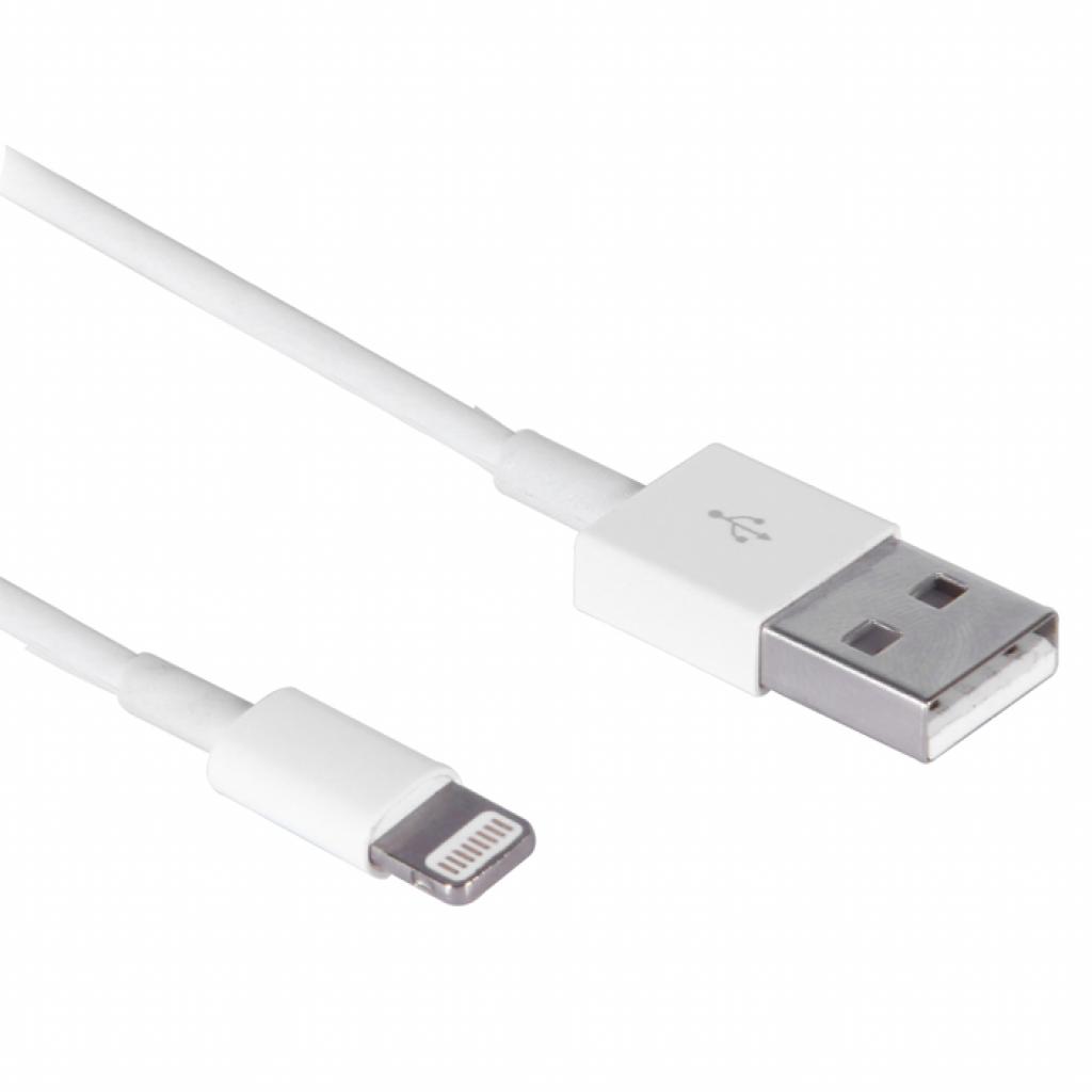 Дата кабель USB 2.0 – Lightning (White) 1.0м Drobak (215339)