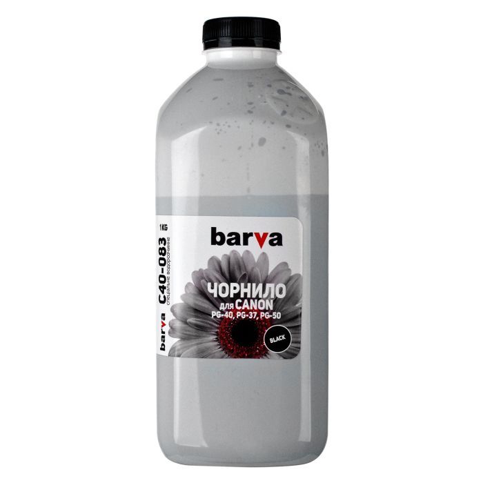 Чорнило Barva CANON PG-40 1кг BLACK Pigment (C40-084)