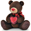 Мягкая игрушка Orange Мишка Choco с сердцем сидячий 25 см (C003/25)