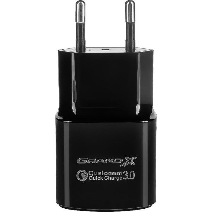 Зарядное устройство Grand-X Quick Charge QС3.0 3.6V-6.5V 3A, 6.5V-9V 2A, 9V-12V 1.5A USB (CH-550B) изображение 2