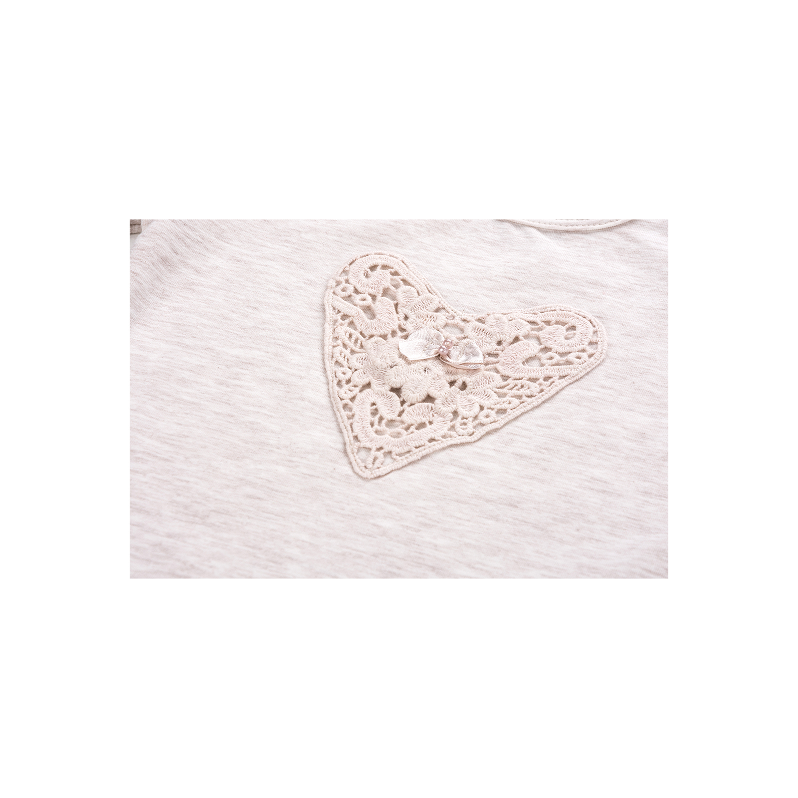 Кофта Breeze с кружевным сердцем (7883-86G-beige) изображение 5