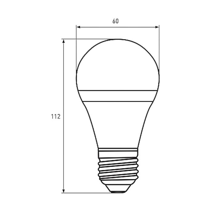 Лампочка Eurolamp E27 (MLP-LED-A60-10272(E)) зображення 3