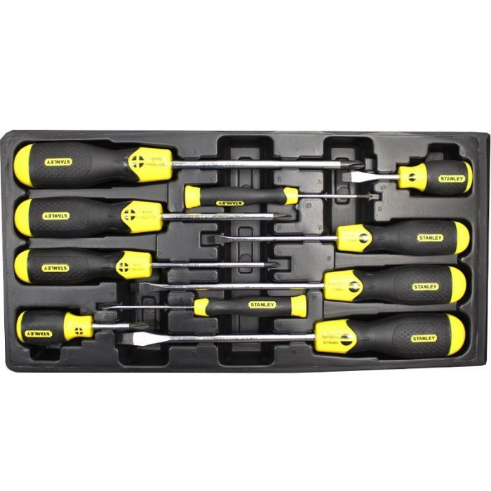 Набор отверток Stanley CUSHION GRIP отвёрток 10 шт (2-65-005) (2-65-005) изображение 2