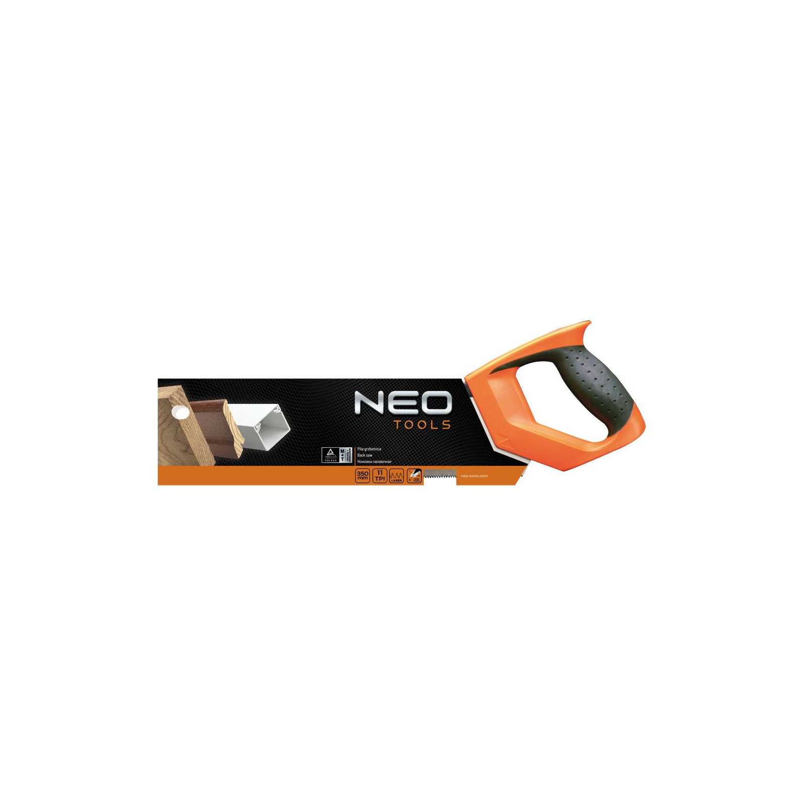 Ножовка Neo Tools для стусла, 350 мм, 11TPI (41-096) изображение 2