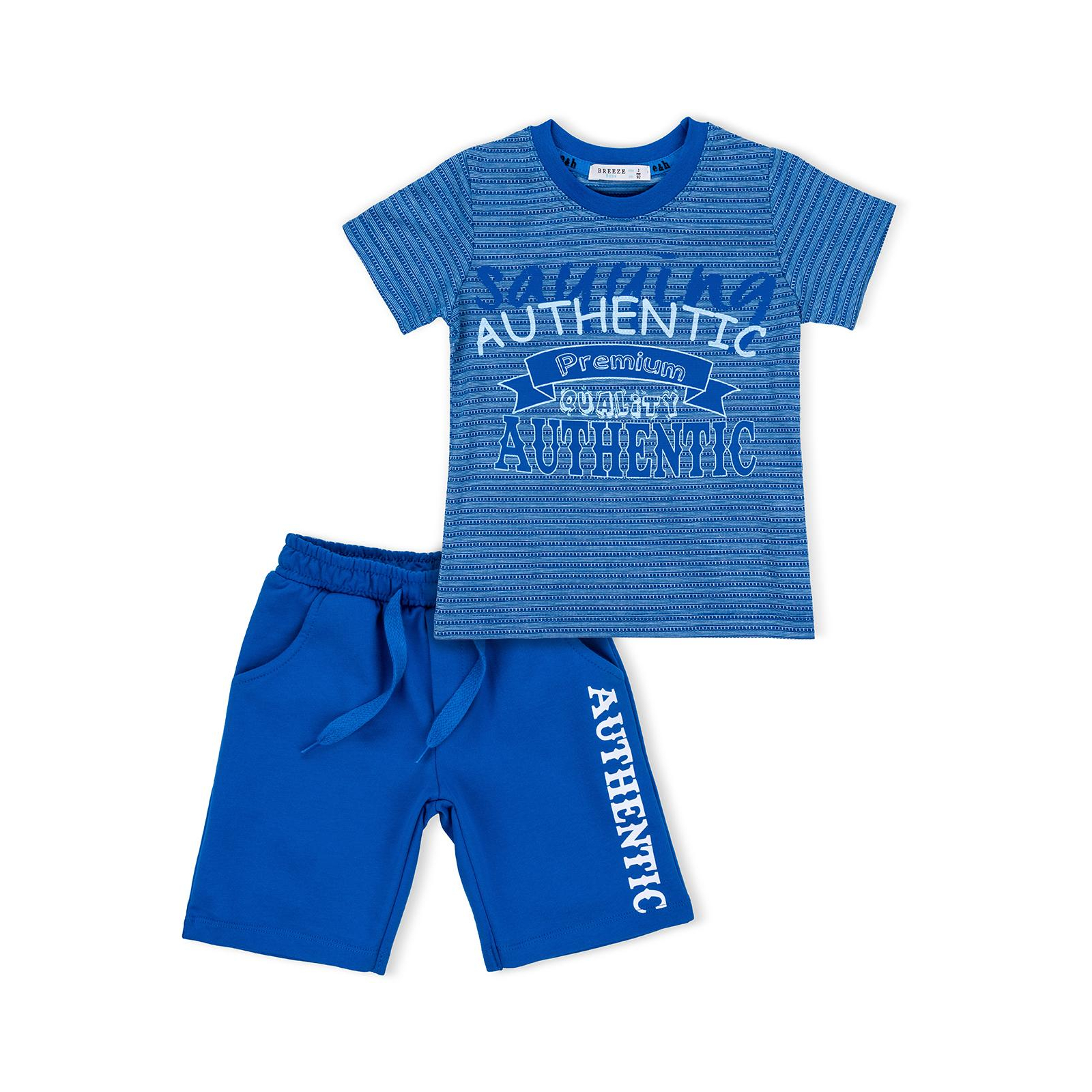 Футболка детская Breeze с шортами "AUTHENTIC" (10583-92B-blue)
