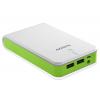 Батарея универсальная ADATA P16750 16750mAh White-Green (AP16750-5V-CWHGN) изображение 3