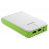 Батарея универсальная ADATA P16750 16750mAh White-Green (AP16750-5V-CWHGN) изображение 3