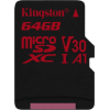 Карта памяти Kingston 64GB microSDXC class 10 UHS-I U3 (SDCR/64GBSP)