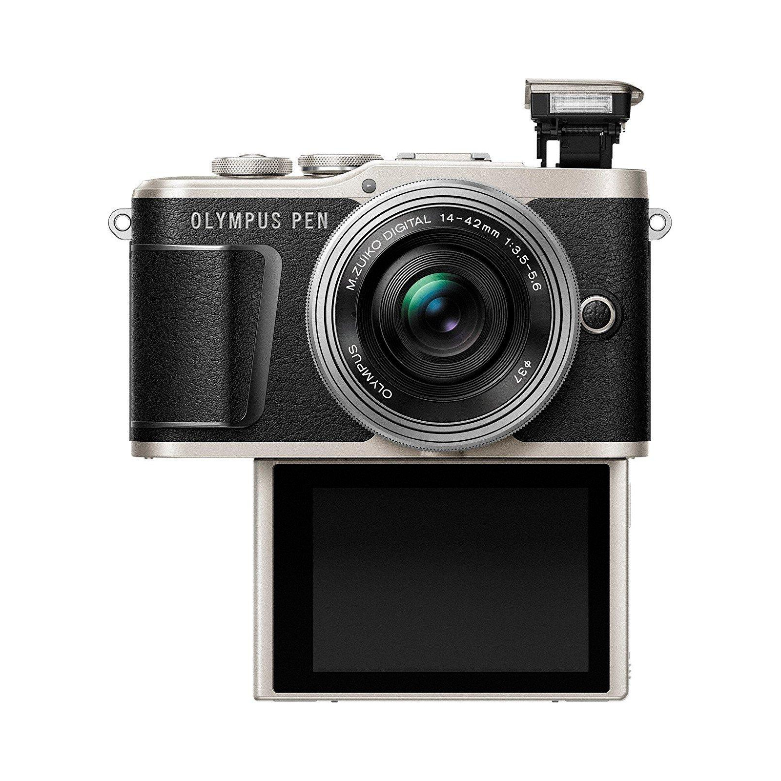 Цифровий фотоапарат Olympus E-PL9 14-42 mm Pancake Zoom Kit black/silver (V205092BE000) зображення 5