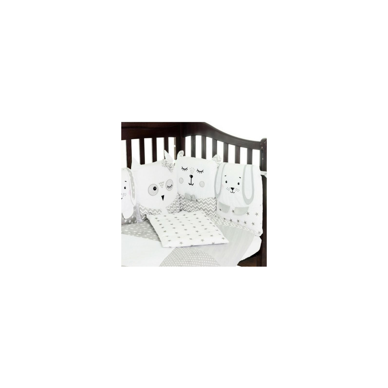 Детский постельный набор Верес Smiling animals white-gray 6ед. (216.07) изображение 3
