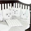 Детский постельный набор Верес Smiling animals white-gray 6ед. (216.07) изображение 3