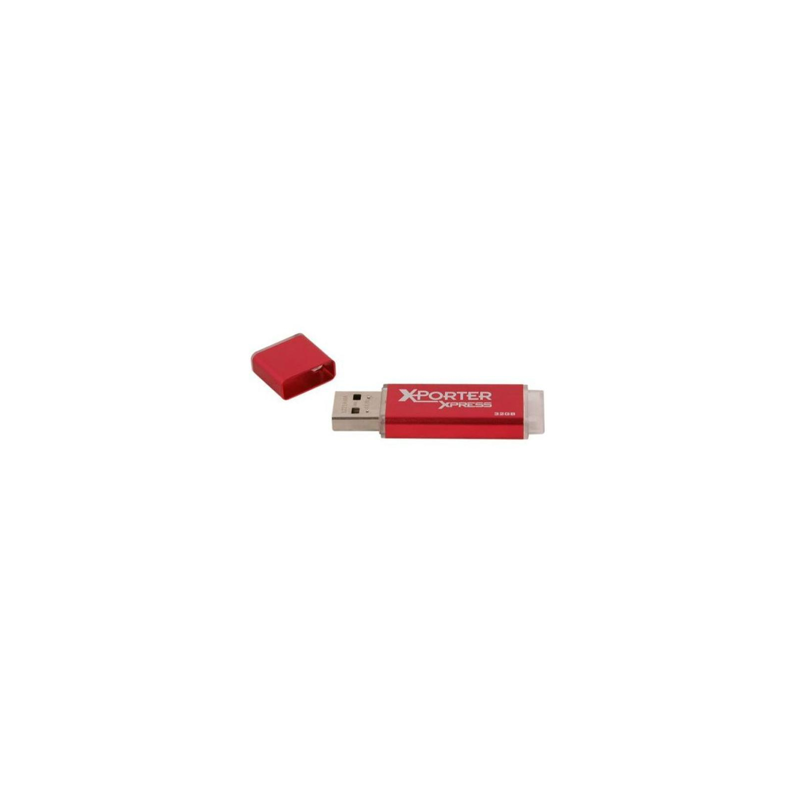 USB флеш накопичувач Patriot 32GB Xporter Xpress Red Aluminium USB 2.0 (PSF32GXPXUSB) зображення 3