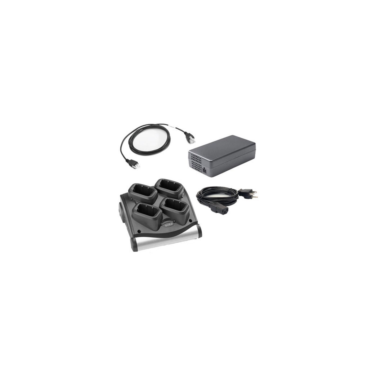 Зарядний пристрій для акумуляторів ТЗД Symbol/Zebra MC90x0 / MC9190 4-х слотовый с БП и кабелем (SAC9000-400CES)