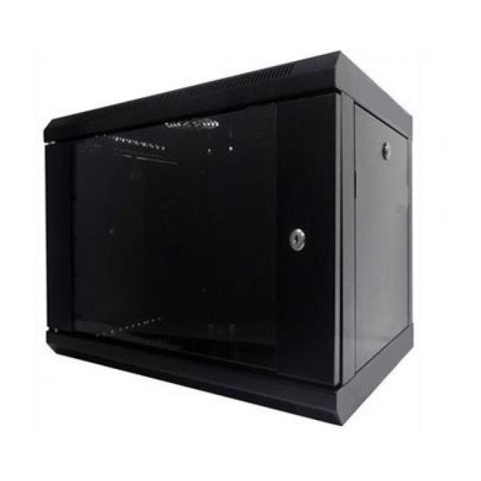 Шкаф настенный Hypernet 9U 19" 600x350 (WMNC-35-9U-FLAT-BLACK)