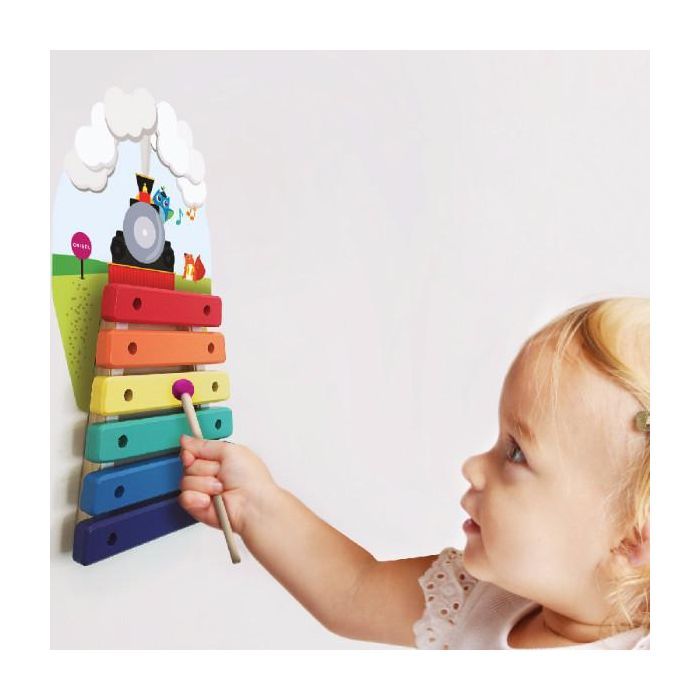 Развивающая игрушка Oribel Настенная Ксилофон Паровоз (OR816-90001) изображение 2