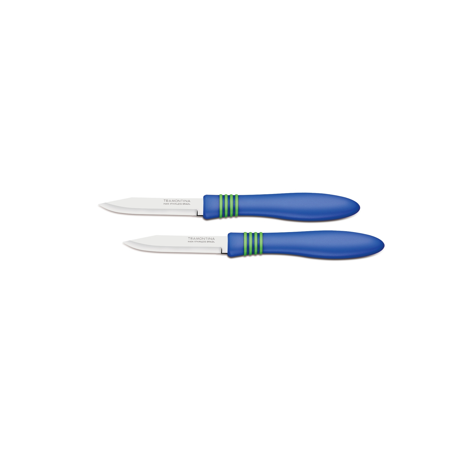 Набір ножів Tramontina COR & COR для овощей 2шт 76 мм Blue (23461/213) зображення 2