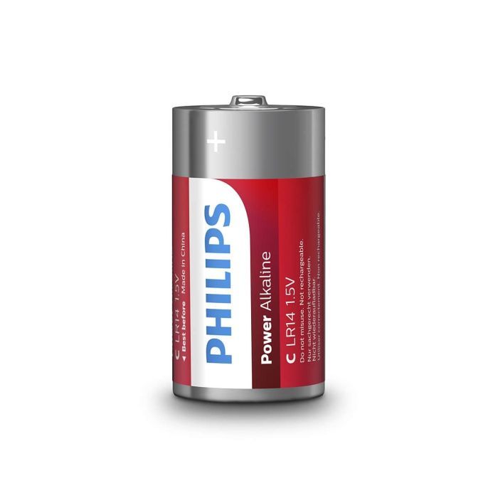 Батарейка Philips C LR14 Power Alkaline * 2 (LR14P2B/10) изображение 2