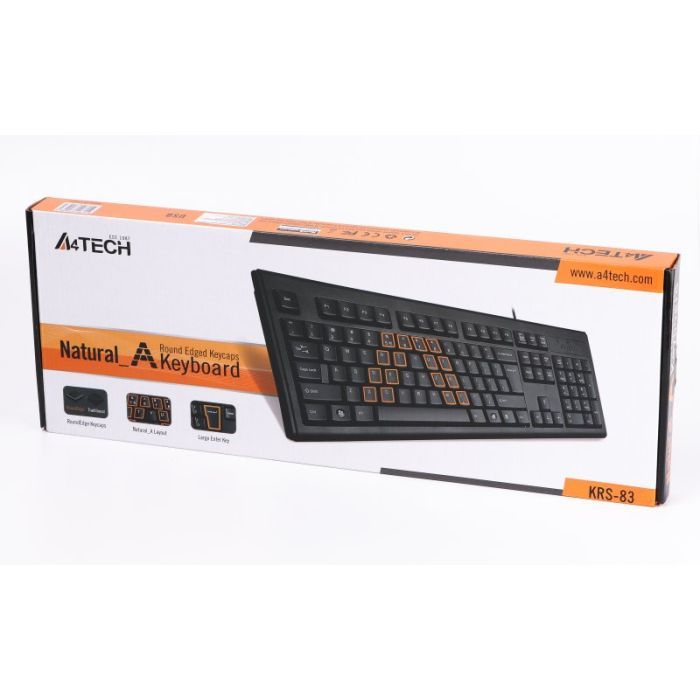Клавіатура A4Tech KRS-83 USB Black зображення 3